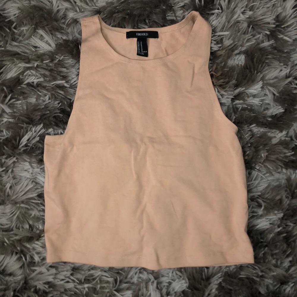 Forever 21 light pink crop tank